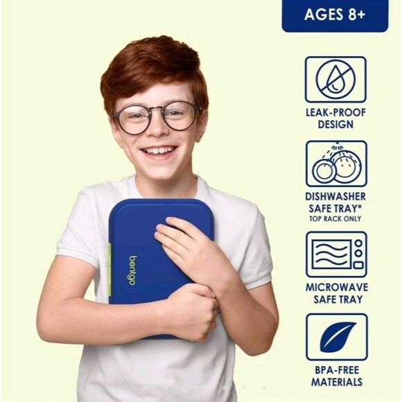 Bentogo Navy Blue/Chartreuse Pop Lunch Box - Picture 10 of 11